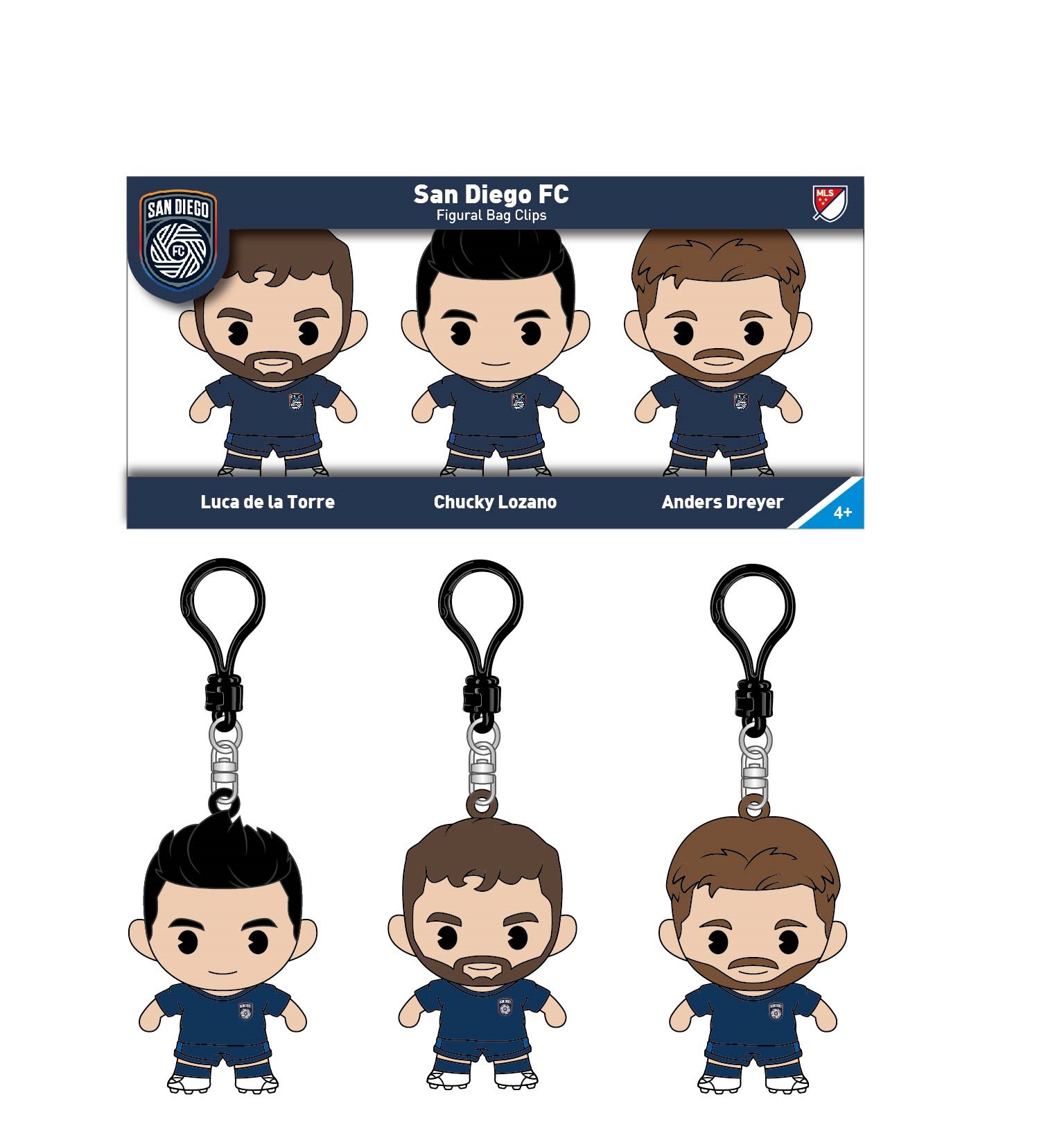 MLS - 3D Foam Bag Clip 3 PC Set