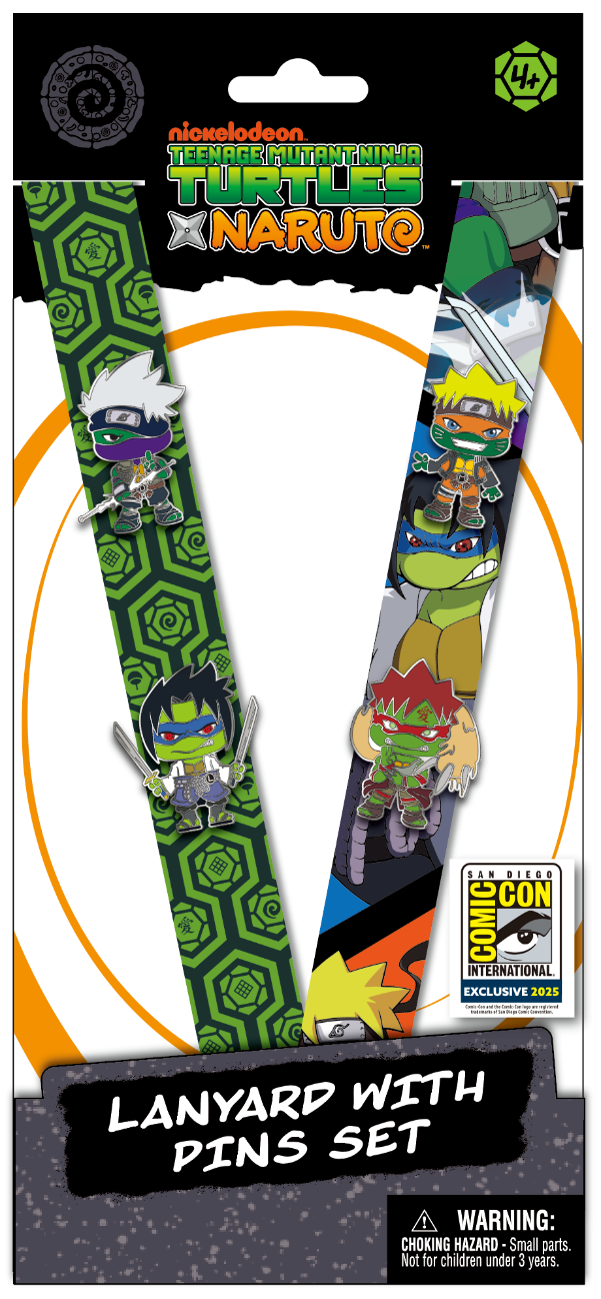 Teenage Mutant Ninja Turtle x Naruto Lanyard & Pins Set