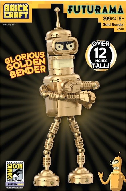Futurama Gold Bender 396-Piece Building Block Set