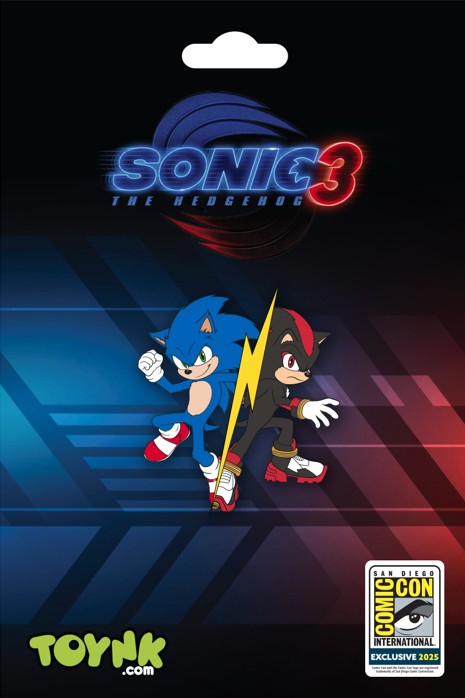 Sonic The Hedgehog 3 Sonic and Shadow Enamel Pin