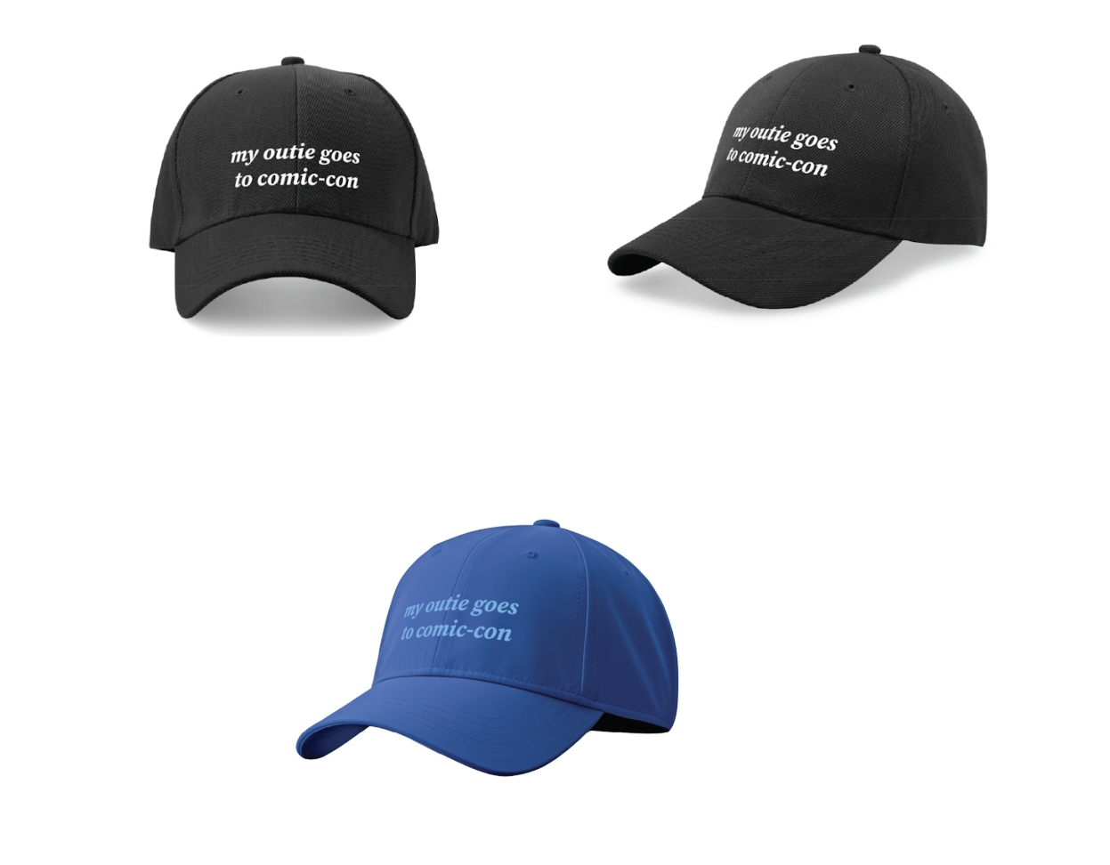 "my outie goes to comic-con" Exclusive Ball Cap