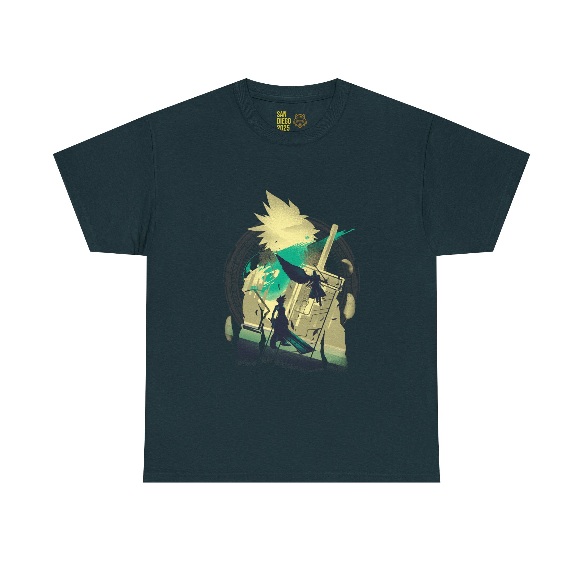 FINAL FANTASY VII 7 INSPIRED - NEGATIVE SPACE ART UNISEX T-SHIRT LIMITED TO 50 PCS EXCLUSIVE COLOR
