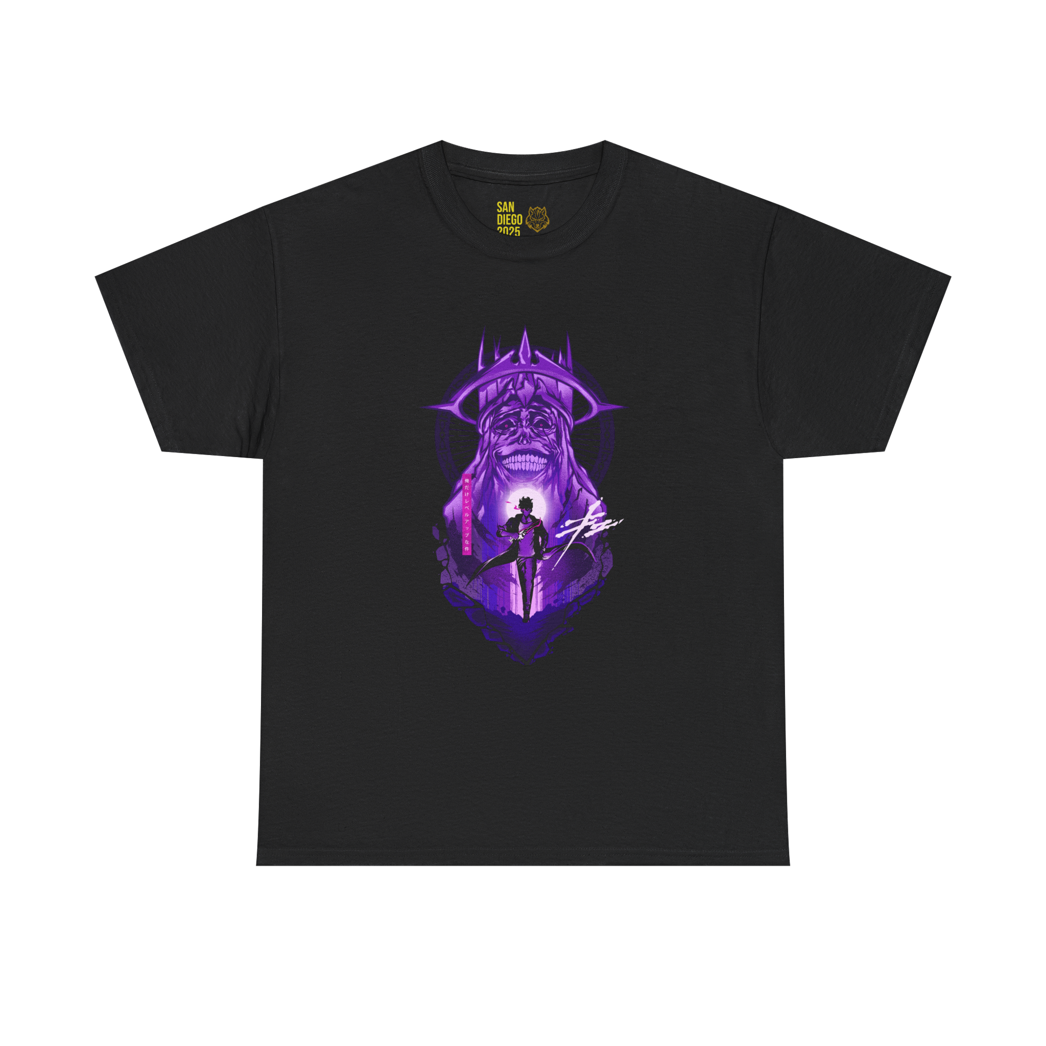  SOLO LEVELING INSPIRED - NEGATIVE SPACE ART UNISEX T-SHIRT LIMITED TO 50 PCS