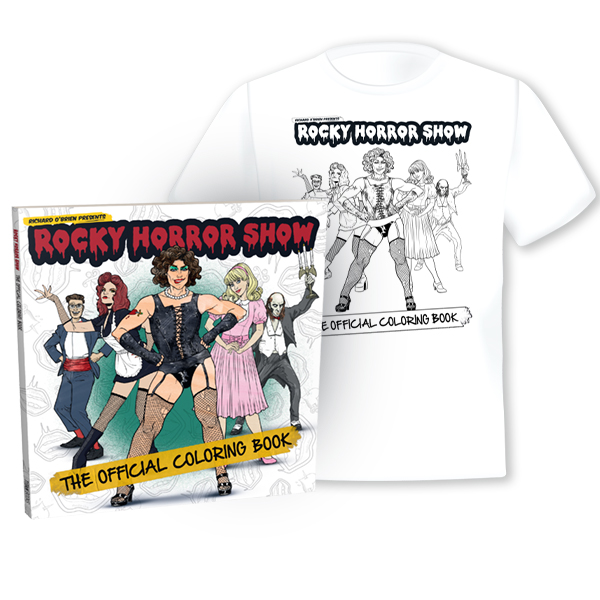 ROCKY HORROR SHOW: THE OFFICIAL COLORING BOOK WITH FREE T-SHIRT!