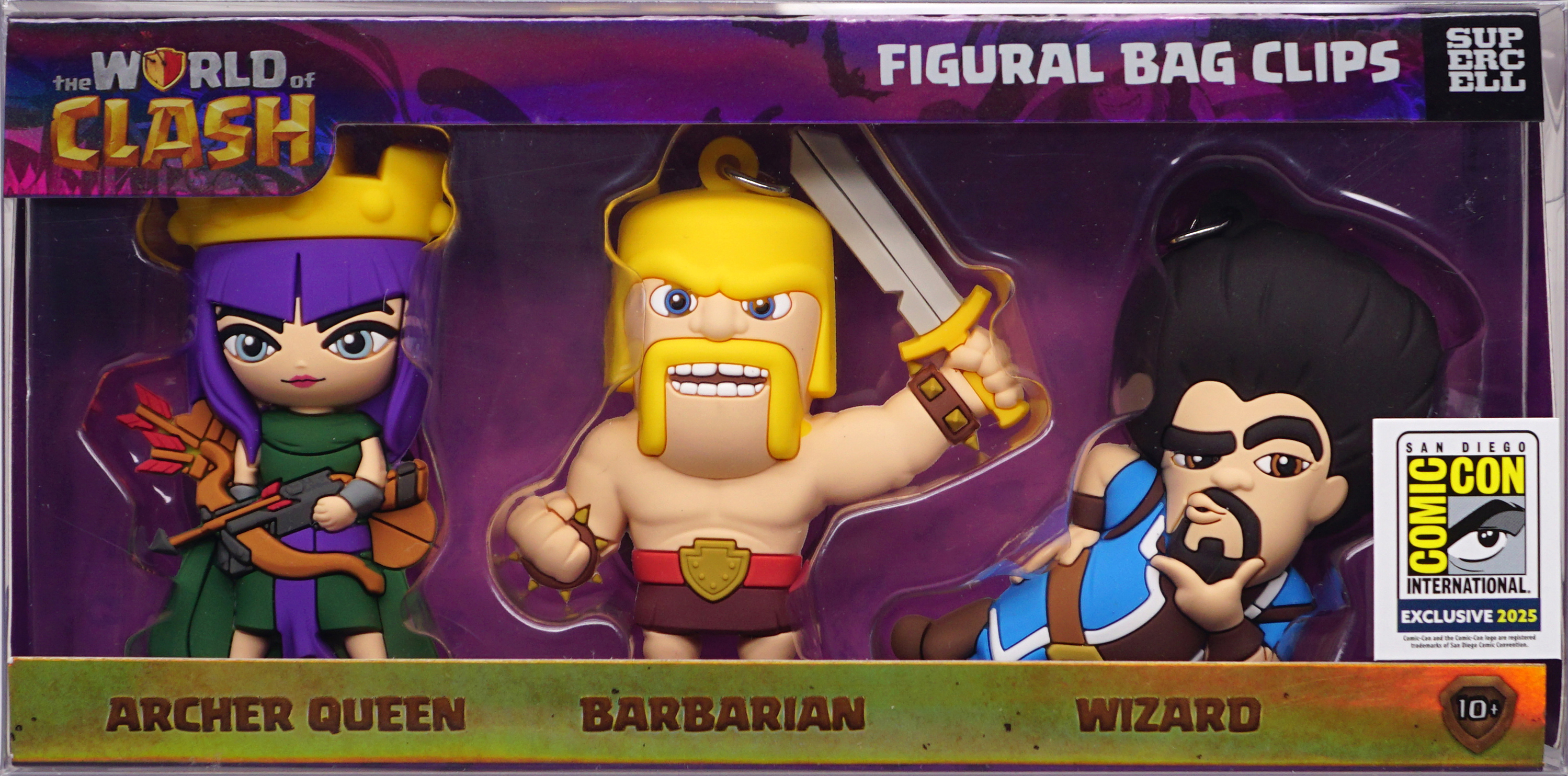 Clash of Clans - 3D Foam Bag Clip 3 PC Set