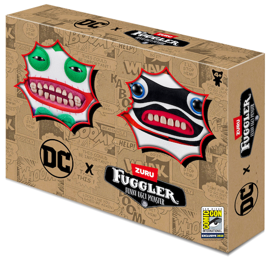 2025 SDCC Exclusive Fuggler X D.C. Comics Joker & Harley Quinn 2-Pack Plushie Set