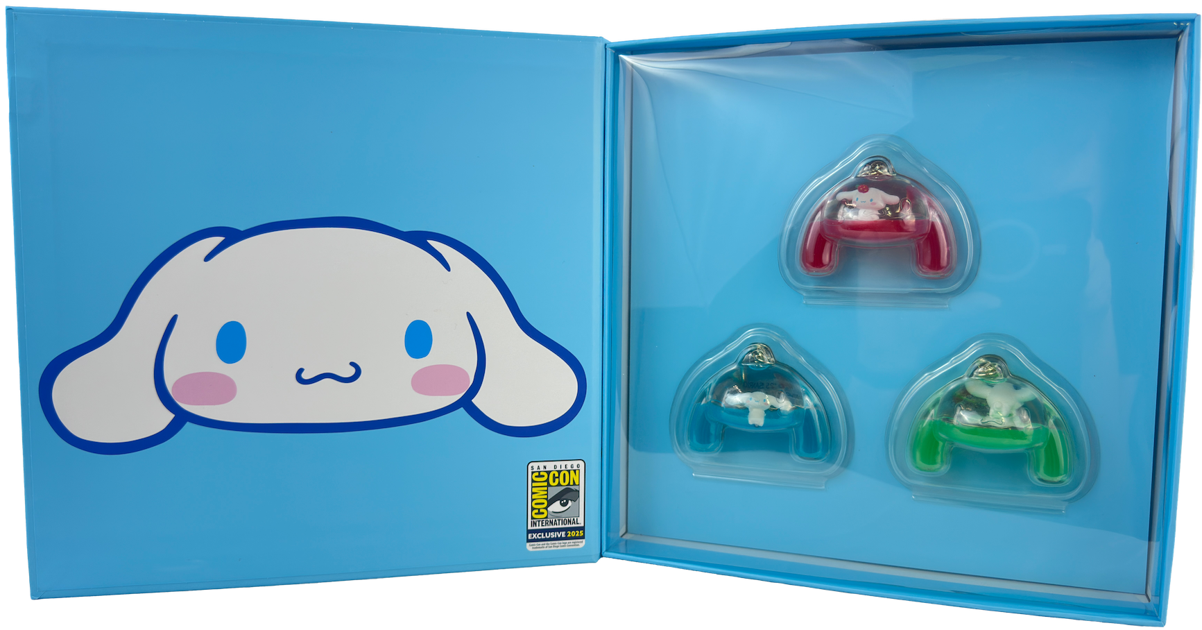 2025 SDCC Exclusive Sanrio Hello Kitty "Cinnamoroll" Tsunameez 3-Pack Set In Collectors Box