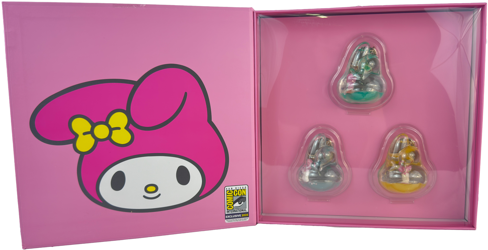 2025 SDCC Exclusive Sanrio Hello Kitty "My Melody" Tsunameez 3-Pack Set In Collectors Box