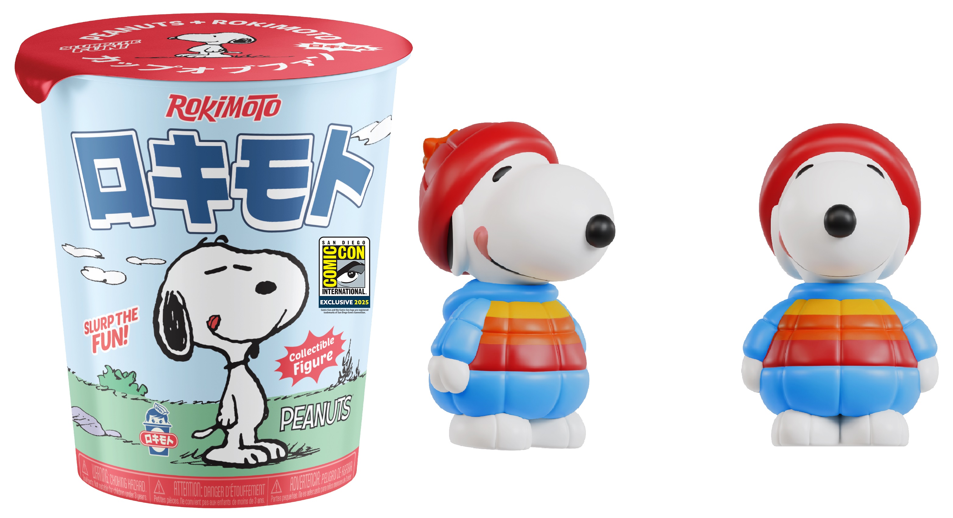 2025 SDCC Exclusive Rokimoto Peanuts - Snoopy In Puffer Jacket Figure