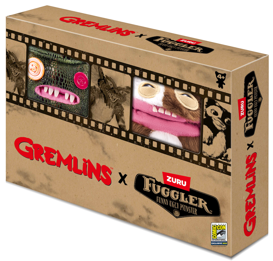 2025 SDCC Exclusive Fuggler X Gremlins Gizmo & Stripe 2-Pack Plushie Set