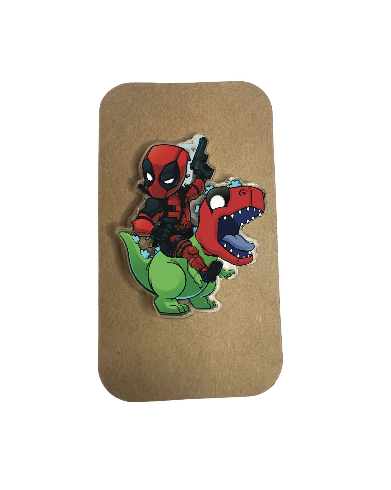 2025 SHOW EXCLUSIVE REPTAR POOL & DEADPOOL INSPIRED  2" ACRYLIC PIN LIMITED TO 100 PCS