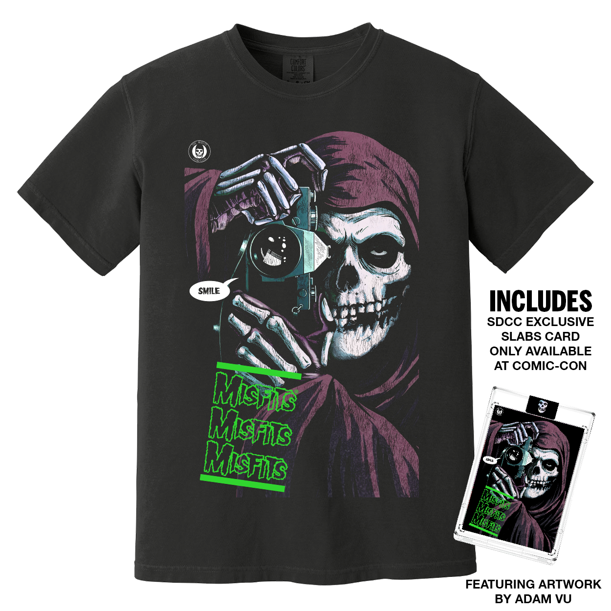 Misfits The Killing Fiend T-Shirt and Slabs Art Card