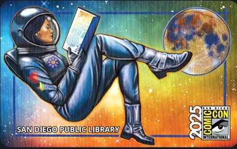 2025 Comic Con Commemorative Library Card