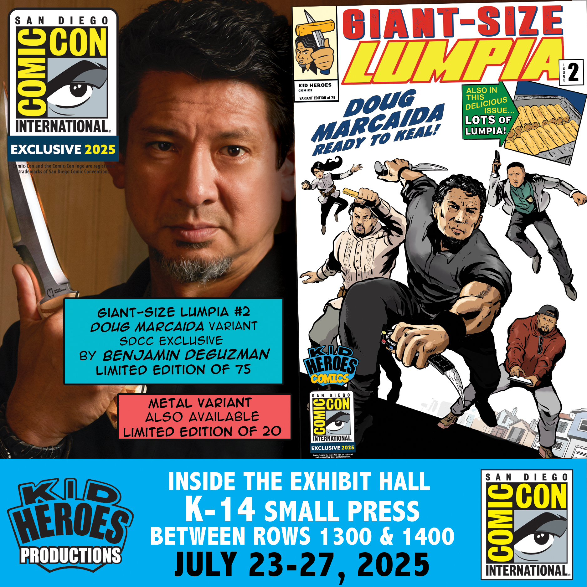 GIANT-SIZE LUMPIA #2 Doug Marcaida 2025 SDCC Exclusive by Benjamin DeGuzman LE 75