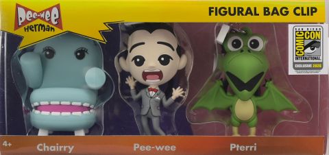 Pee-Wee Herman 3D Foam Bag Clip 3 Pc Set