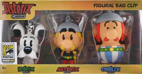 Asterix 3D Foam Bag Clip 3 PC Set