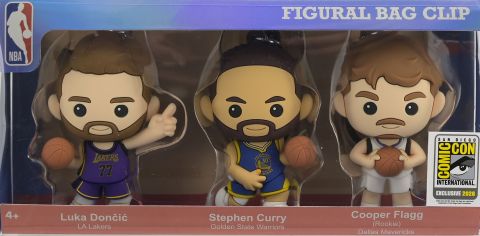 NBA  3D Foam Bag Clip 3 PC Set