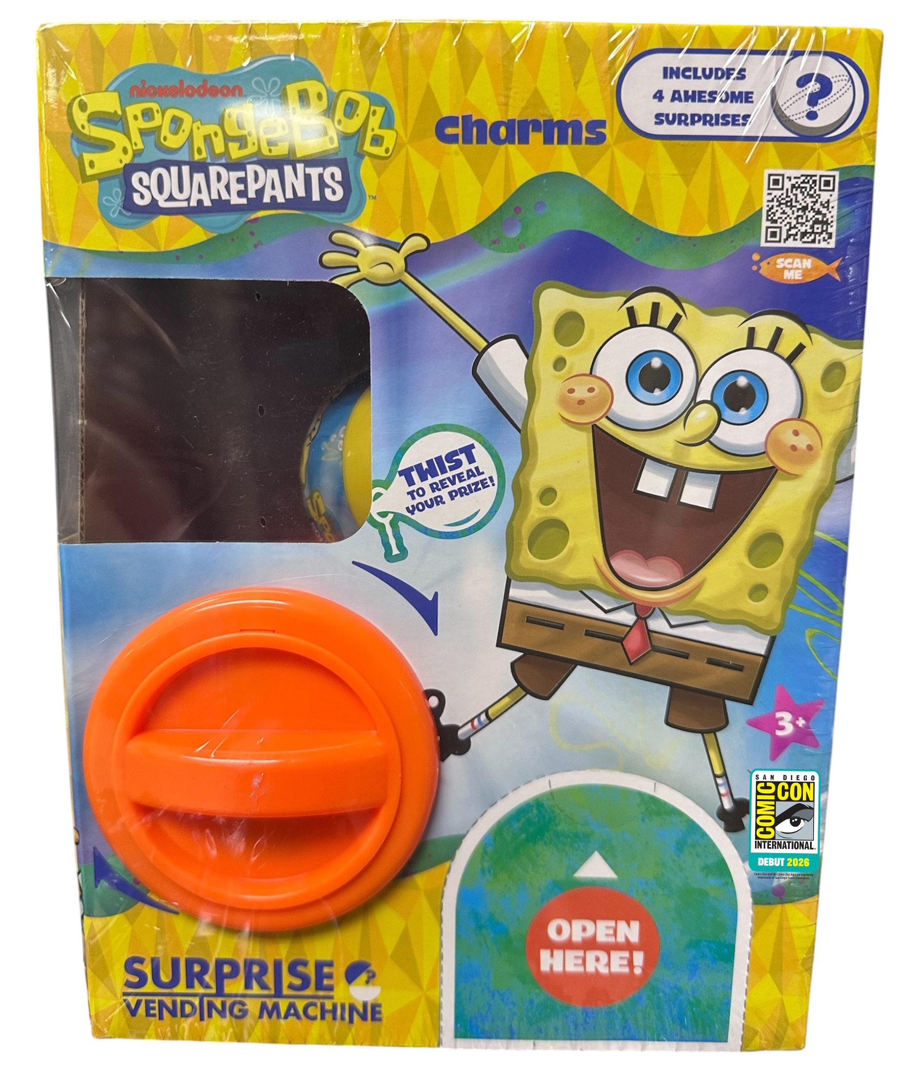 2026 SDCC Debut SpongeBob Mini Vending Machine Capsule Figure Set