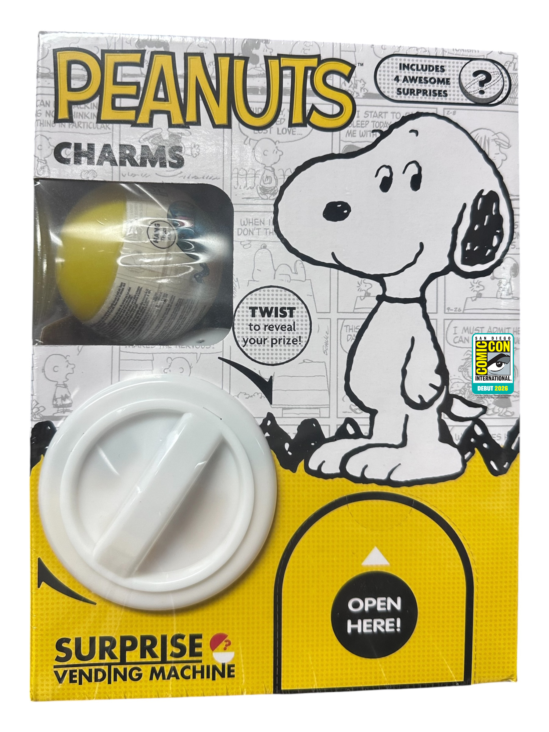 2026 SDCC Debut Peanuts – Snoopy Mini Vending Machine Capsule Figure Set