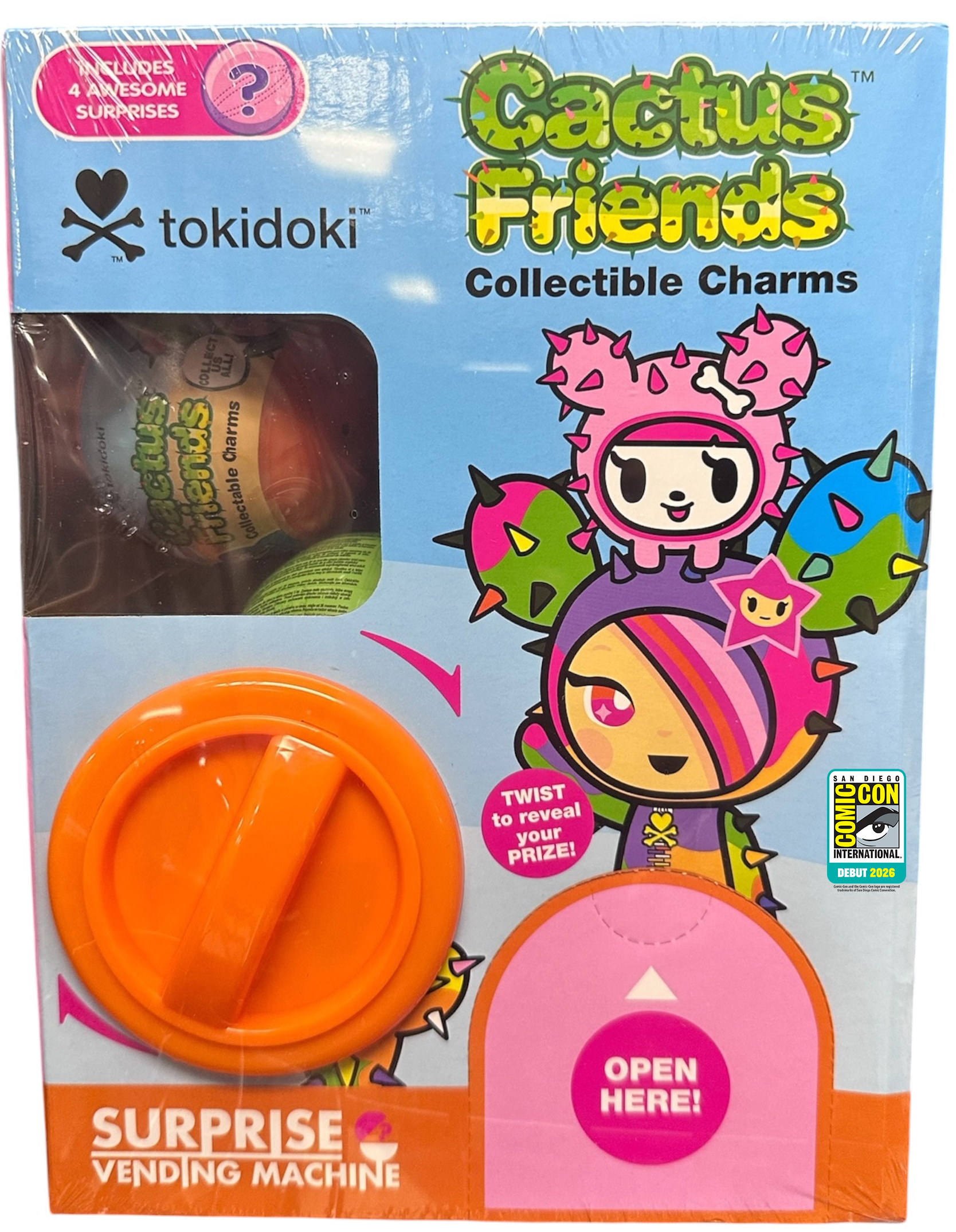 2026 SDCC Debut Tokidoki Cactus Friends Mini Vending Machine Capsule Figure Set
