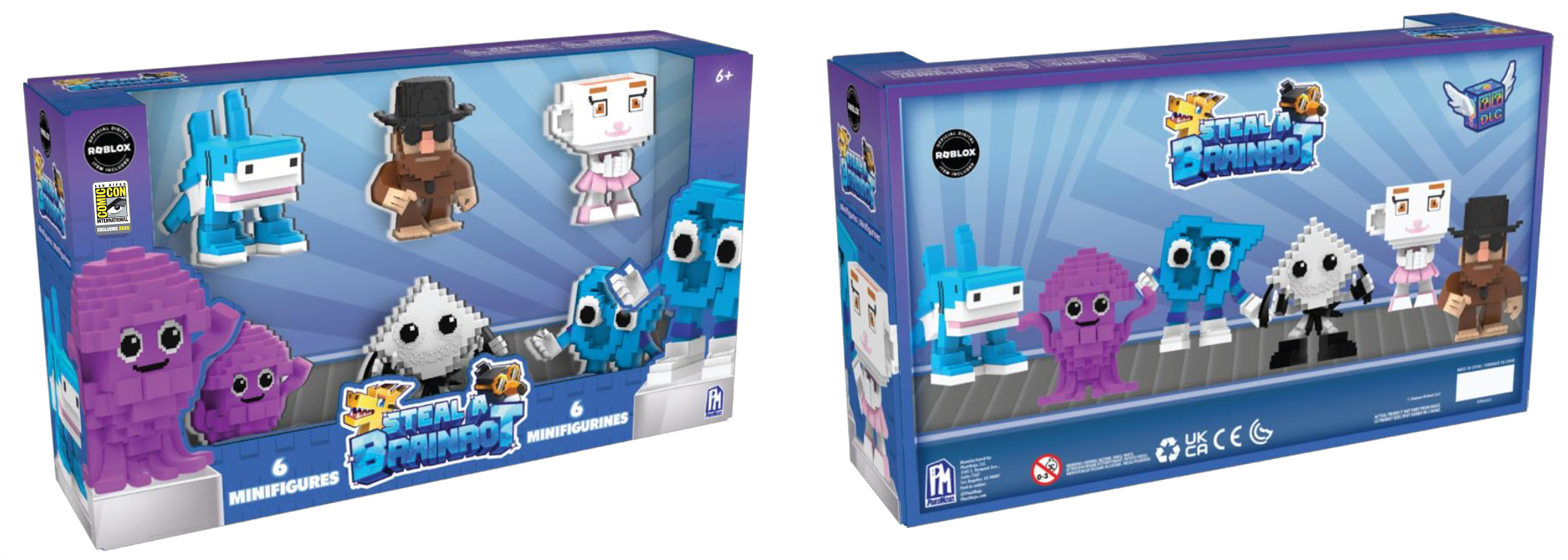 2026 SDCC Exclusive Steal & Brainrot 6 pc Figure Set with DLC Code