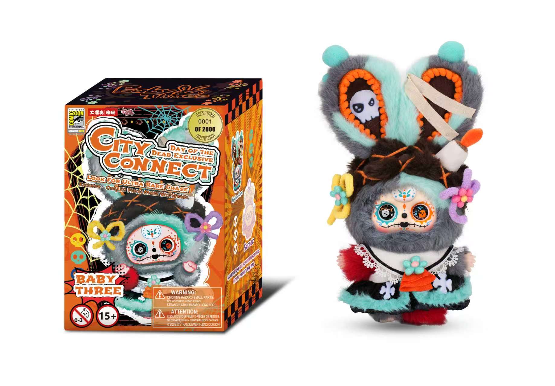 2026 SDCC Exclusive Baby Three Vinyl Plush Blind Box – Day of the Dead City Connect