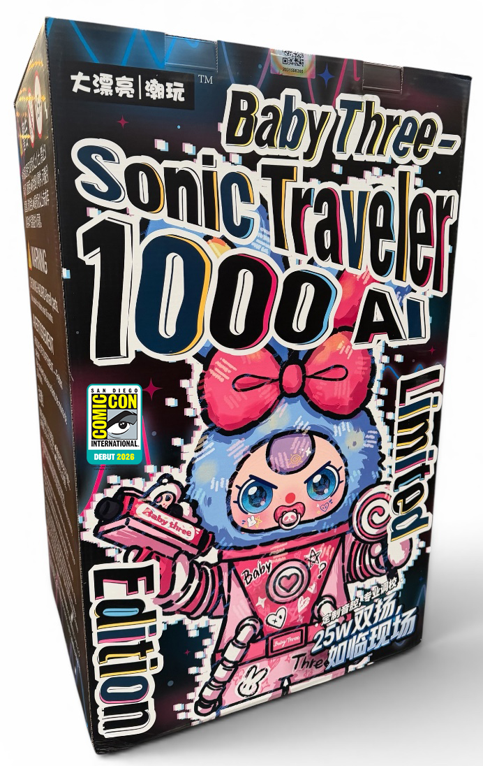 2026 SDCC Exclusive Debut Baby Three 1000% AI Sonic Traveler Limited Edition