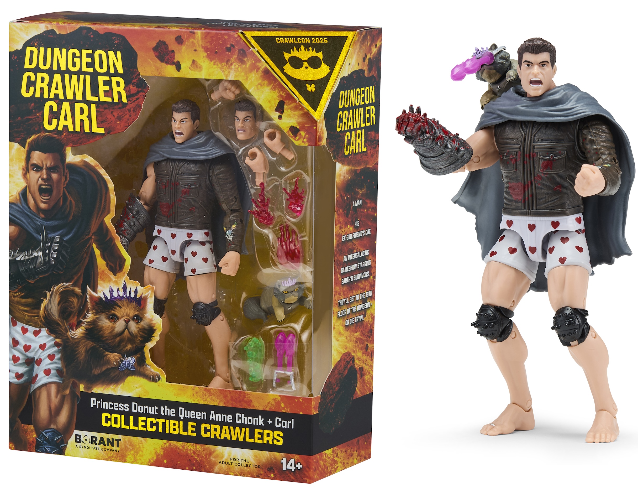 2026 Convention Exclusive Dungeon Crawler Carl Princess Donut & Carl Collectible Figure