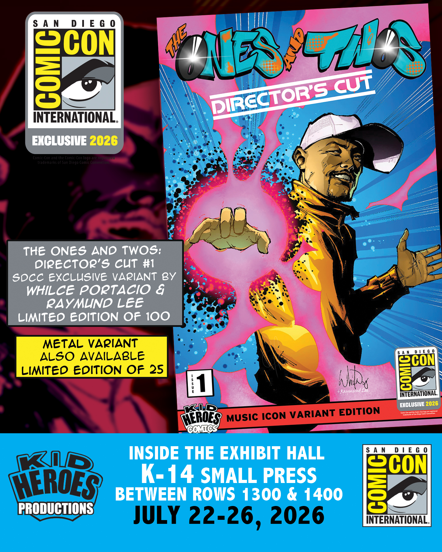THE ONES AND TWOS: DIRECTOR'S CUT #1 Apl.de.Ap 2026 San Diego Comic-Con Exclusive by Whilce Portacio