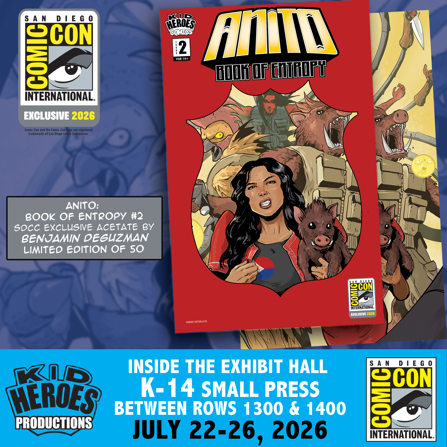 ANITO: BOOK OF ENTROPY #2 2026 San Diego Comic-Con Exclusive by Benjamin DeGuzman LE 50