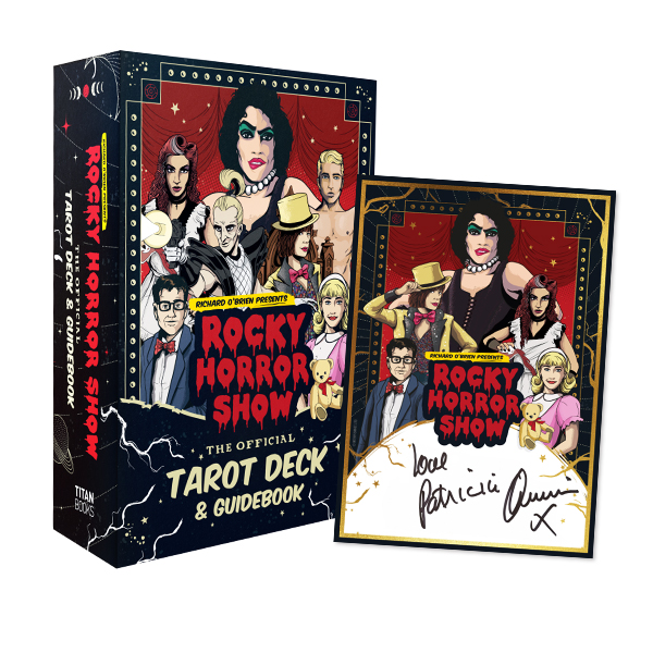 Rocky Horror Show: The Official Tarot Deck with Foil Art Card Signed by Patricia Quinn!
