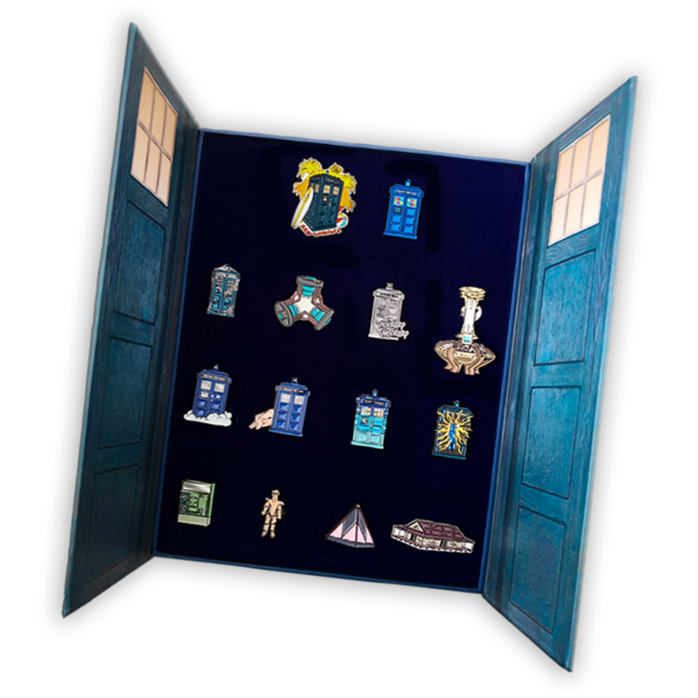 DOCTOR WHO: FOURTEEN-PIECE TARDIS ENAMEL PIN COLLECTION VOLUME THREE