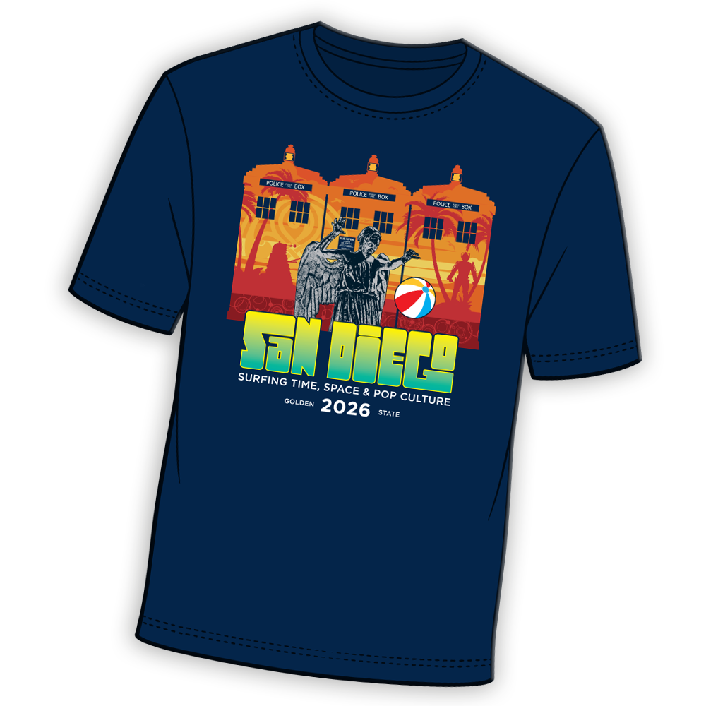 DOCTOR WHO: WEEPING ANGEL SAN DIEGO TOUR T-SHIRT