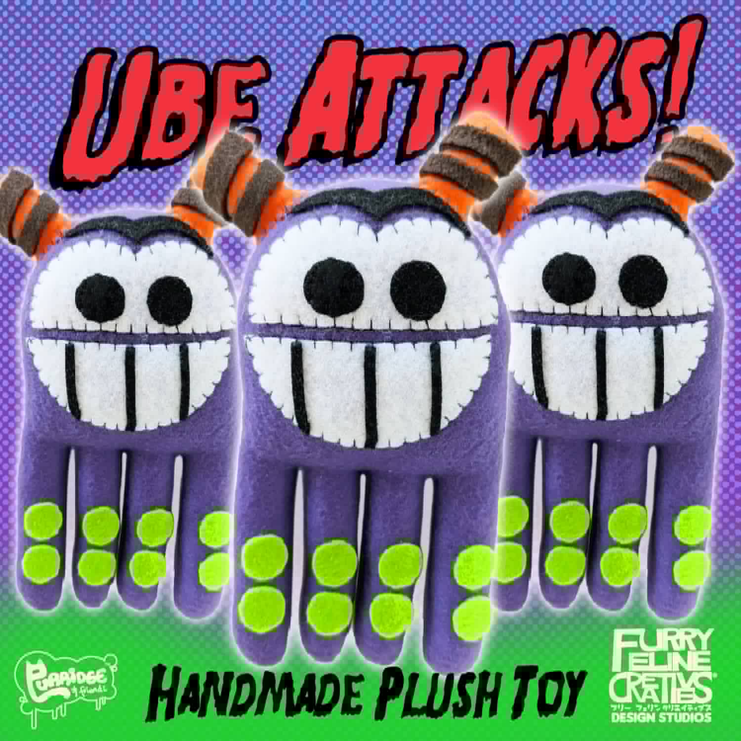 Ube Attacks Monsters Plushie