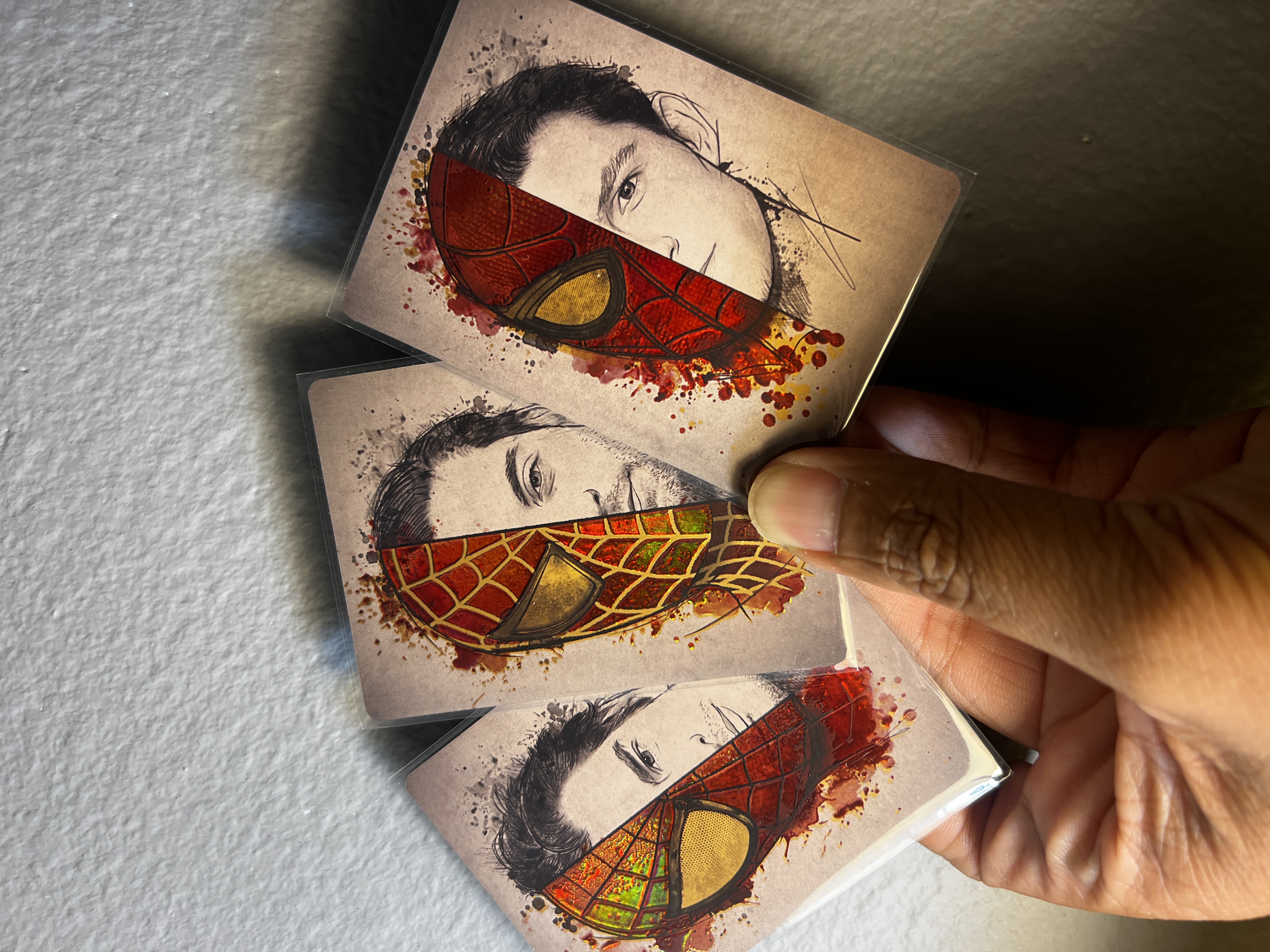 3 PETERS - LENTICULAR PRINT SPIDERMAN INSPIRED ART. ONLY 100 MADE.