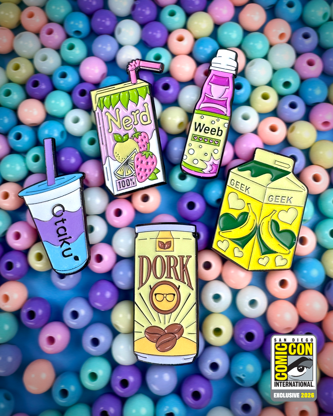 Exclusive "You Are What You Drink" Blind Bag Pins