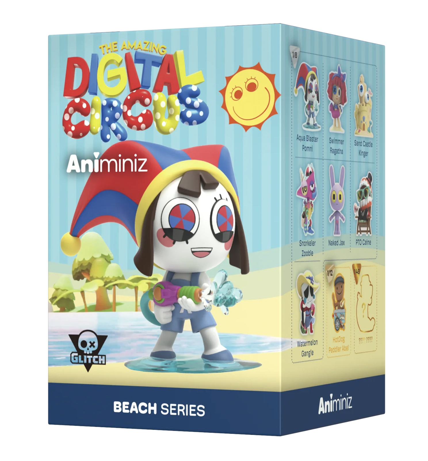 The Amazing Digital Circus Animiniz Beach Collection Blind Box Figure
