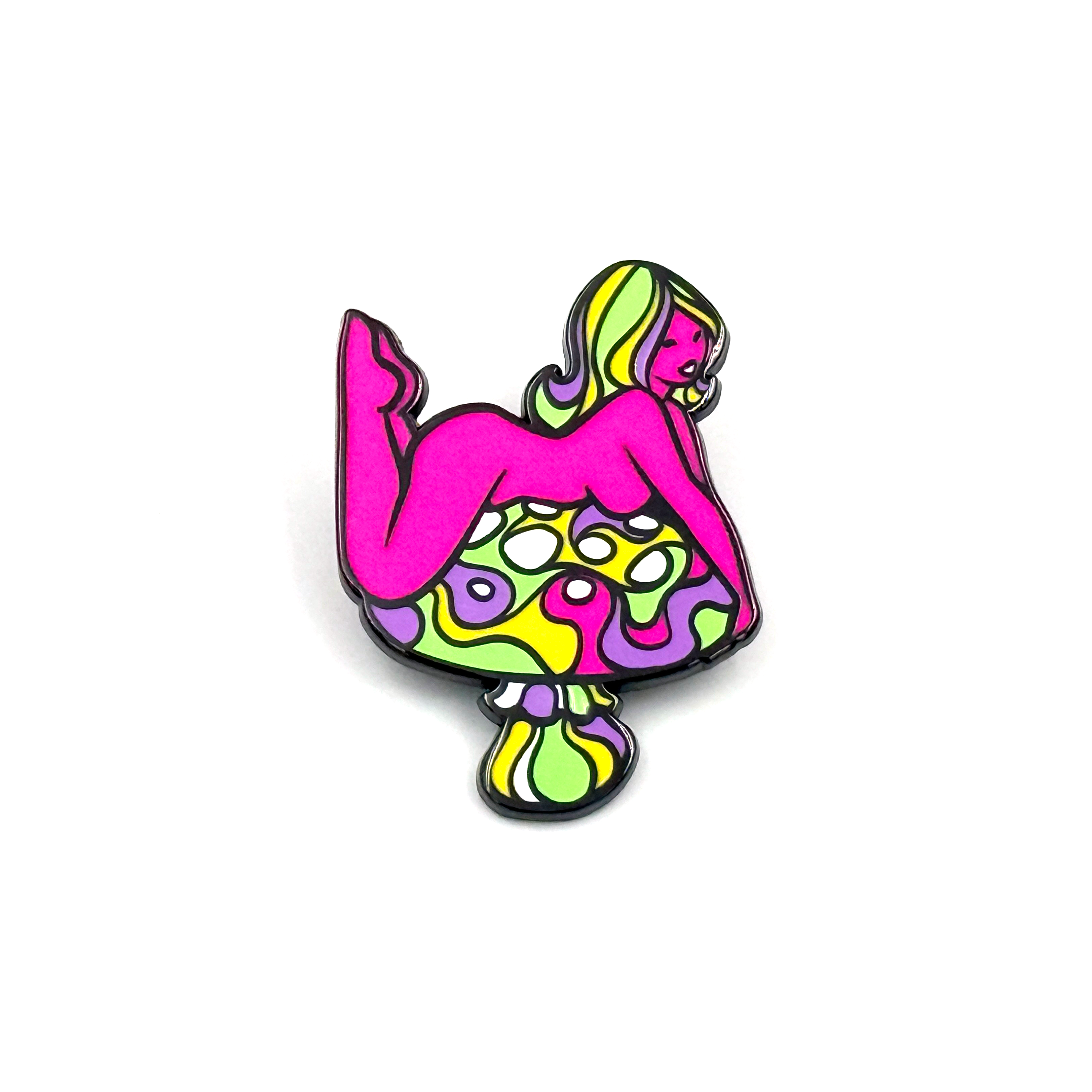 Mushroom Enamel Pin by Sveta Shubina