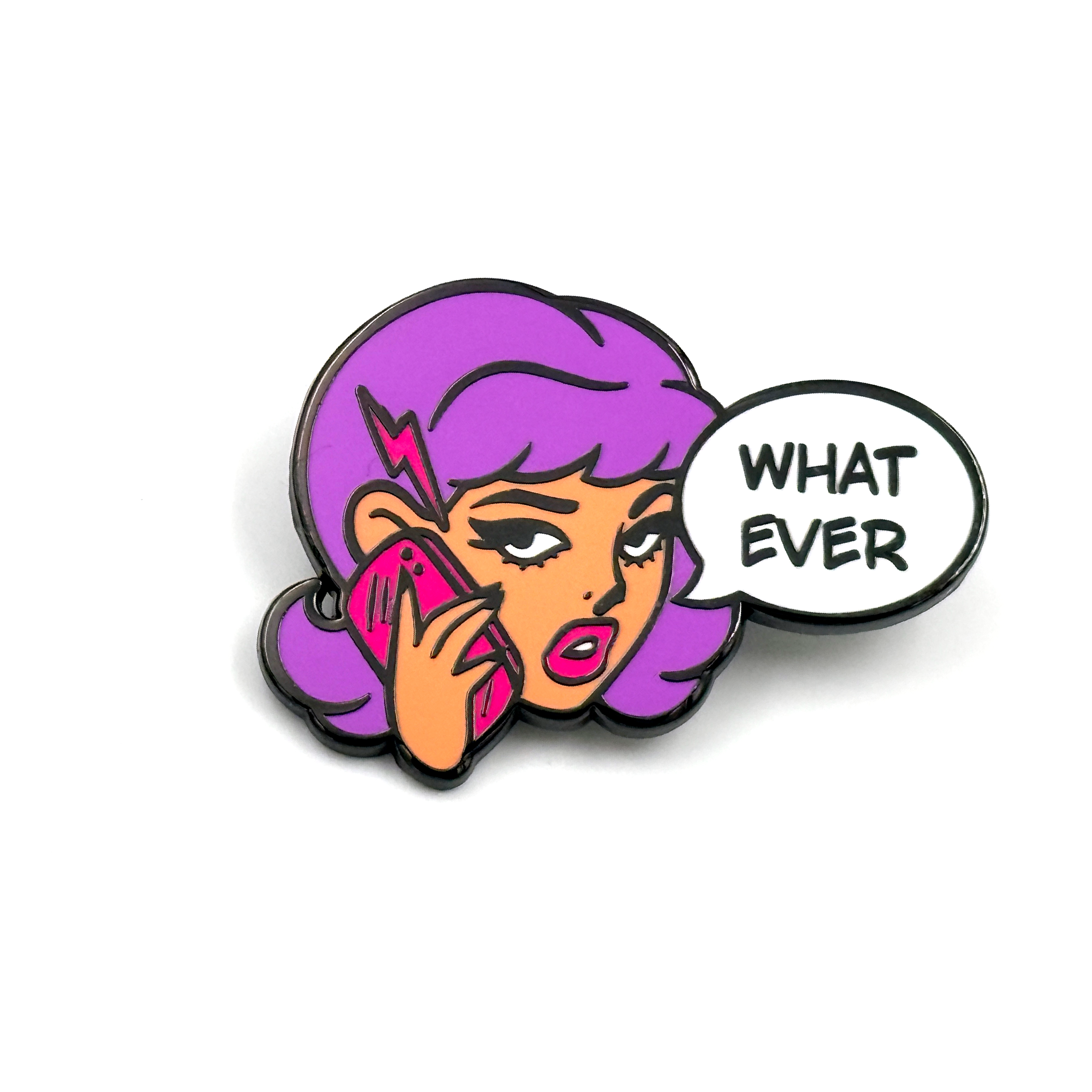 "Whatever" Enamel Pin by Tragic Girls