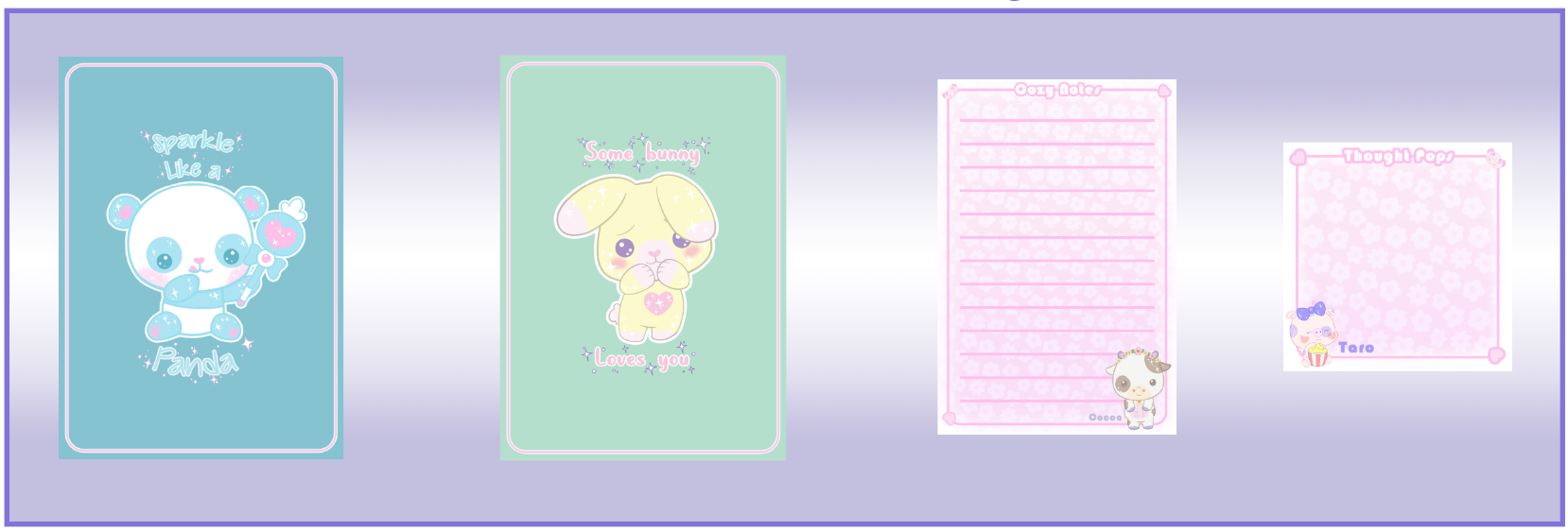 Sparkle Friends: Creative Corner Stationery Collection