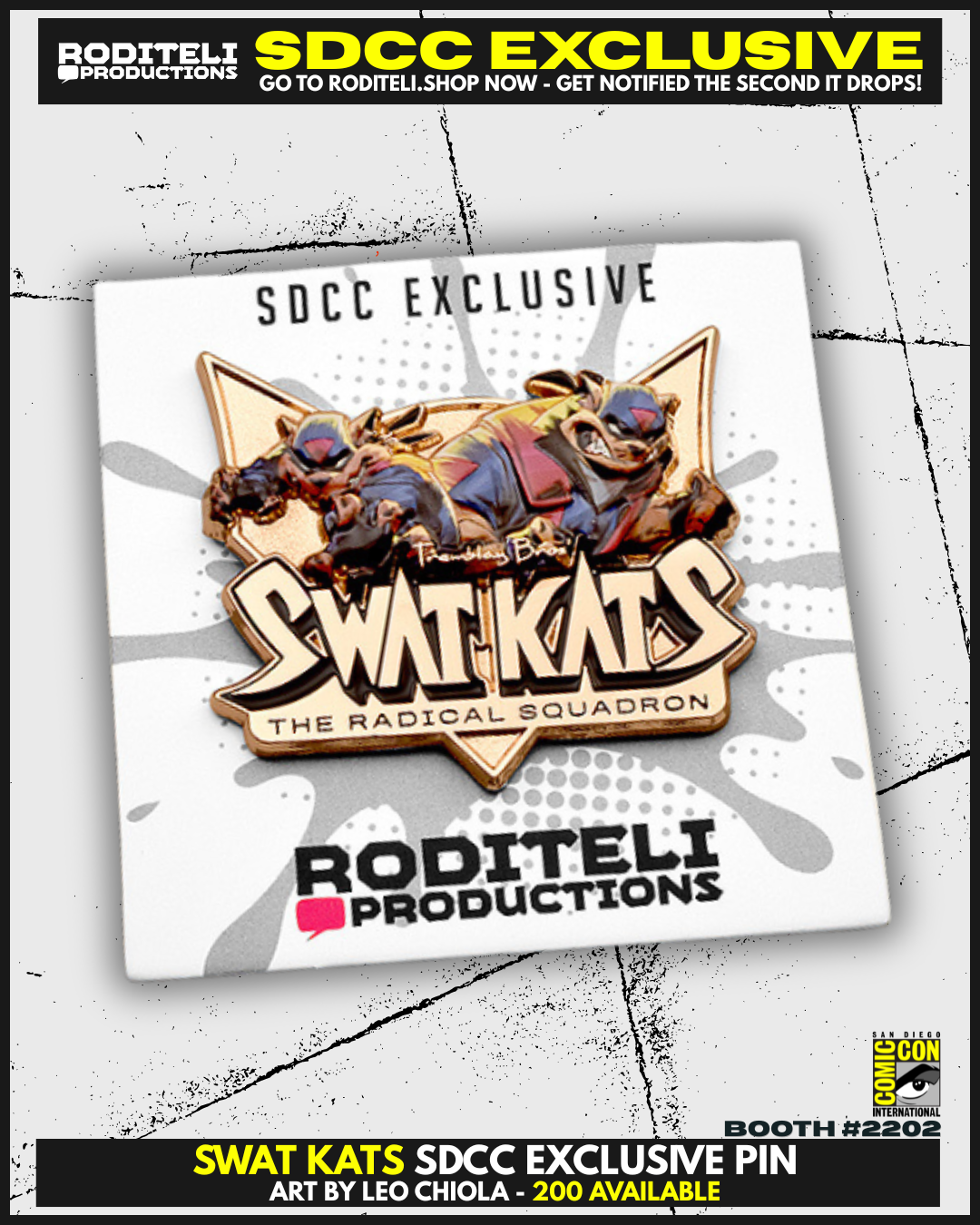 SWAT KATS SDCC EXCLUSIVE PREMIUM PIN