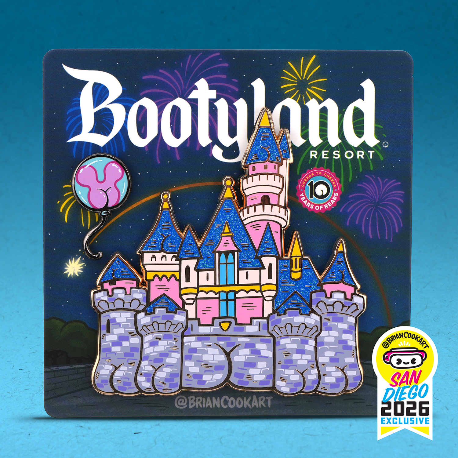 Butts on Things *Exclusive*  Castle Pin