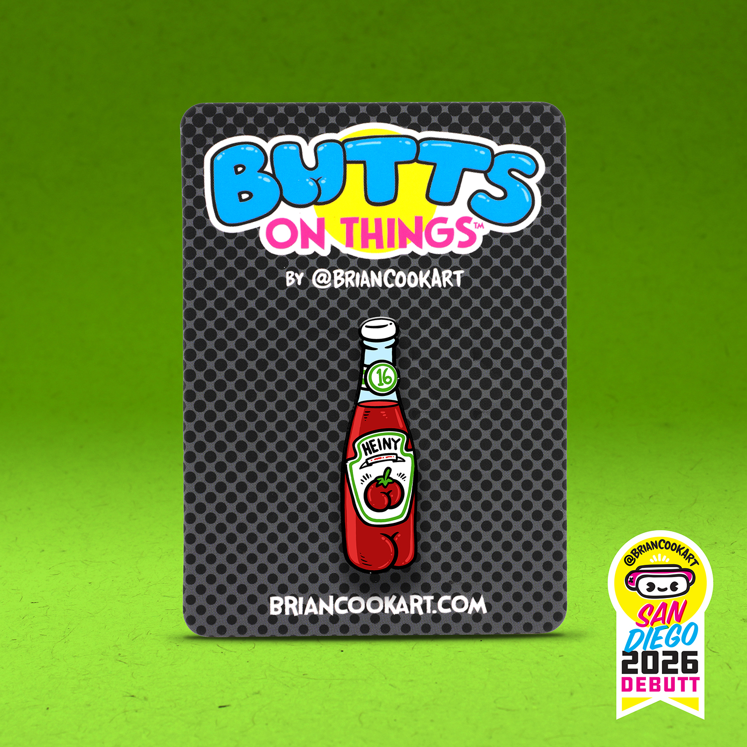 Butts on Things *Debut* Ketchup Pin