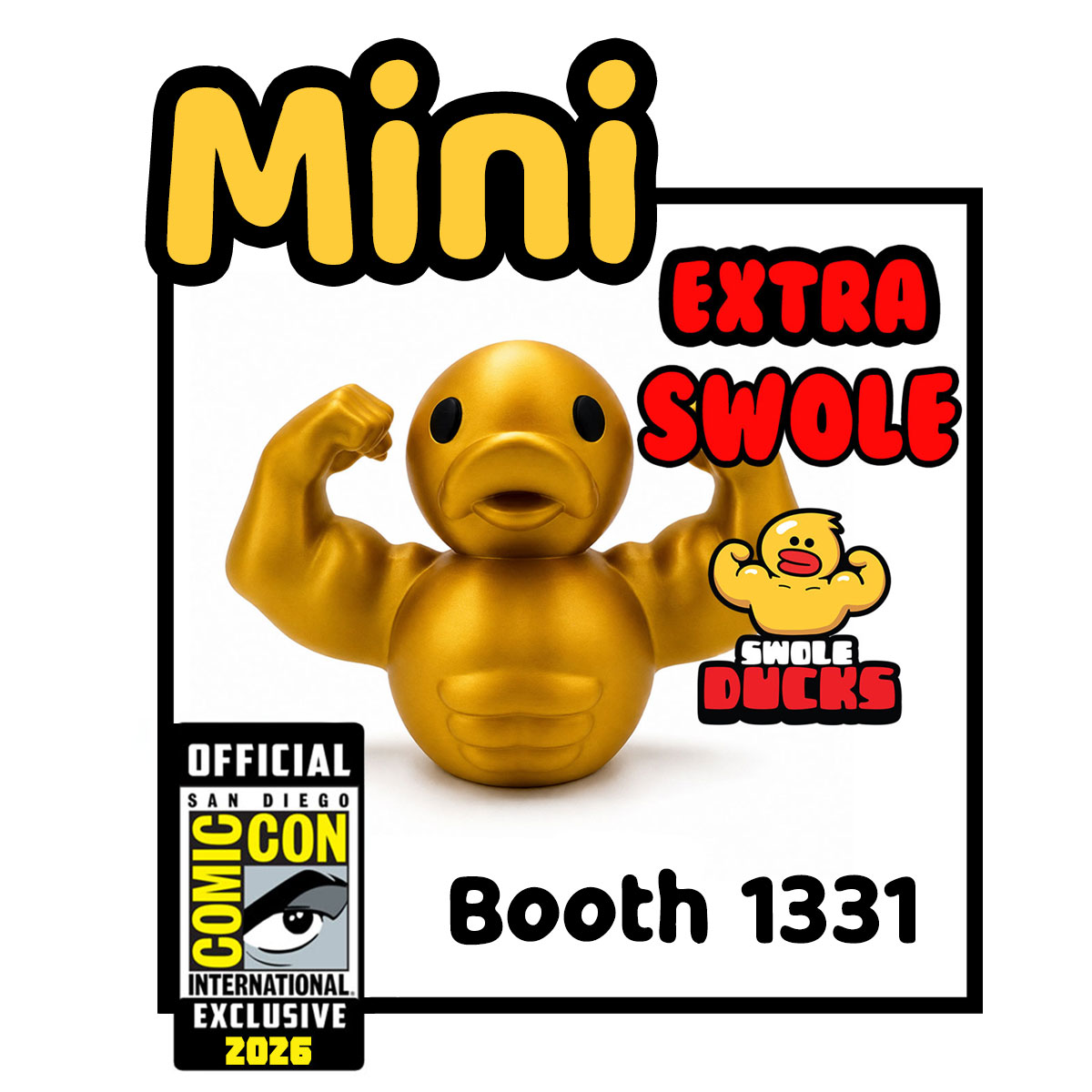 Mini Golden SwoleDuck Official Exclusive