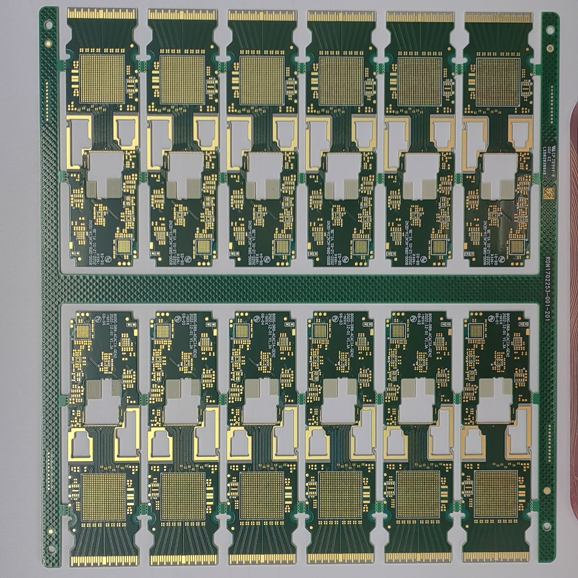 10 layers of hard gold PCB with 3 Step HDI