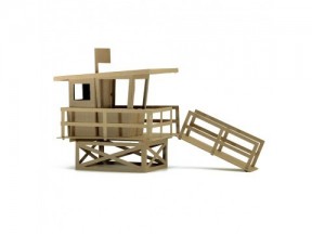 Lifeguard Tower Model Kit
