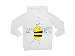 Bugged Out cotton fleece hoodie with bumblebee design