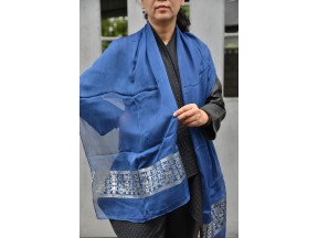 Natural Dyeing Silk Scarf no BA01