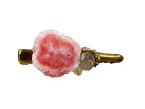 Pink Geode Hairclip
