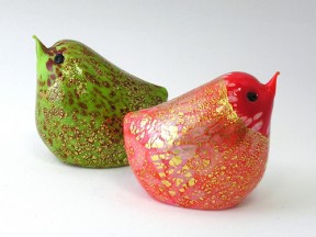 Hand Blown Glass Birds